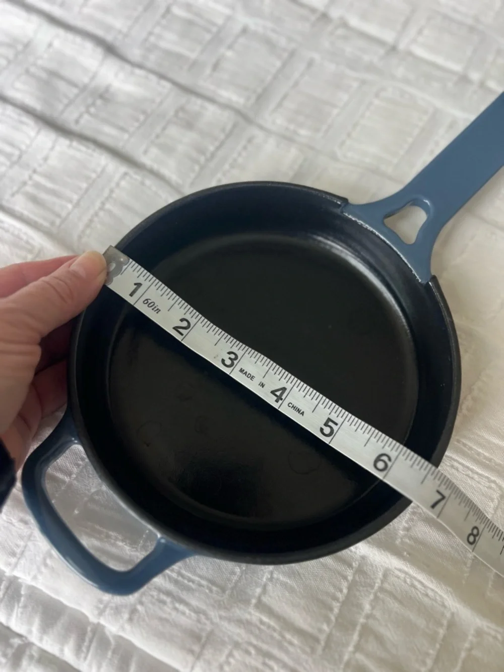 Our Place Tiny Cast Iron Always Pan Blue Salt Enameled Cast Iron
